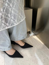 LBSFY  -  Fashion Women Pumps Sexy Party Ladies Sandals Shallow Slip On Thin Low Heels Brown Black Party Pumps Sexy Slides Mules 35-39